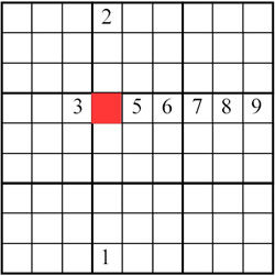 Sudoku: Ausschluss-Verfahren