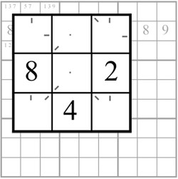 Sudoku: Pencilmarks - Uhrzeiger-Markierungen